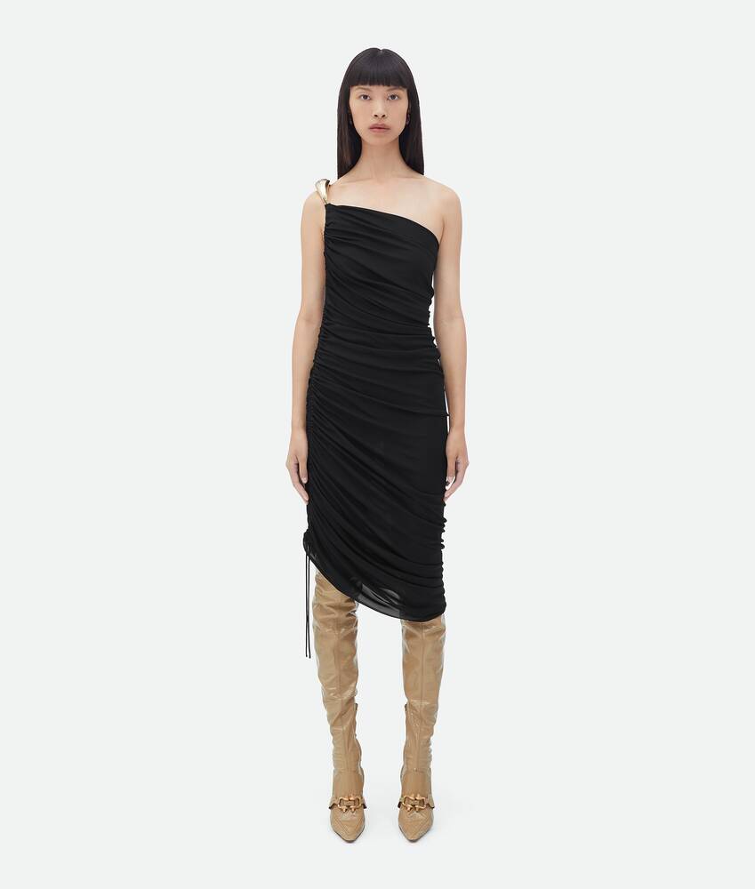 Louis Vuitton black bi-material dress Viscose ref.240997 - Joli Closet