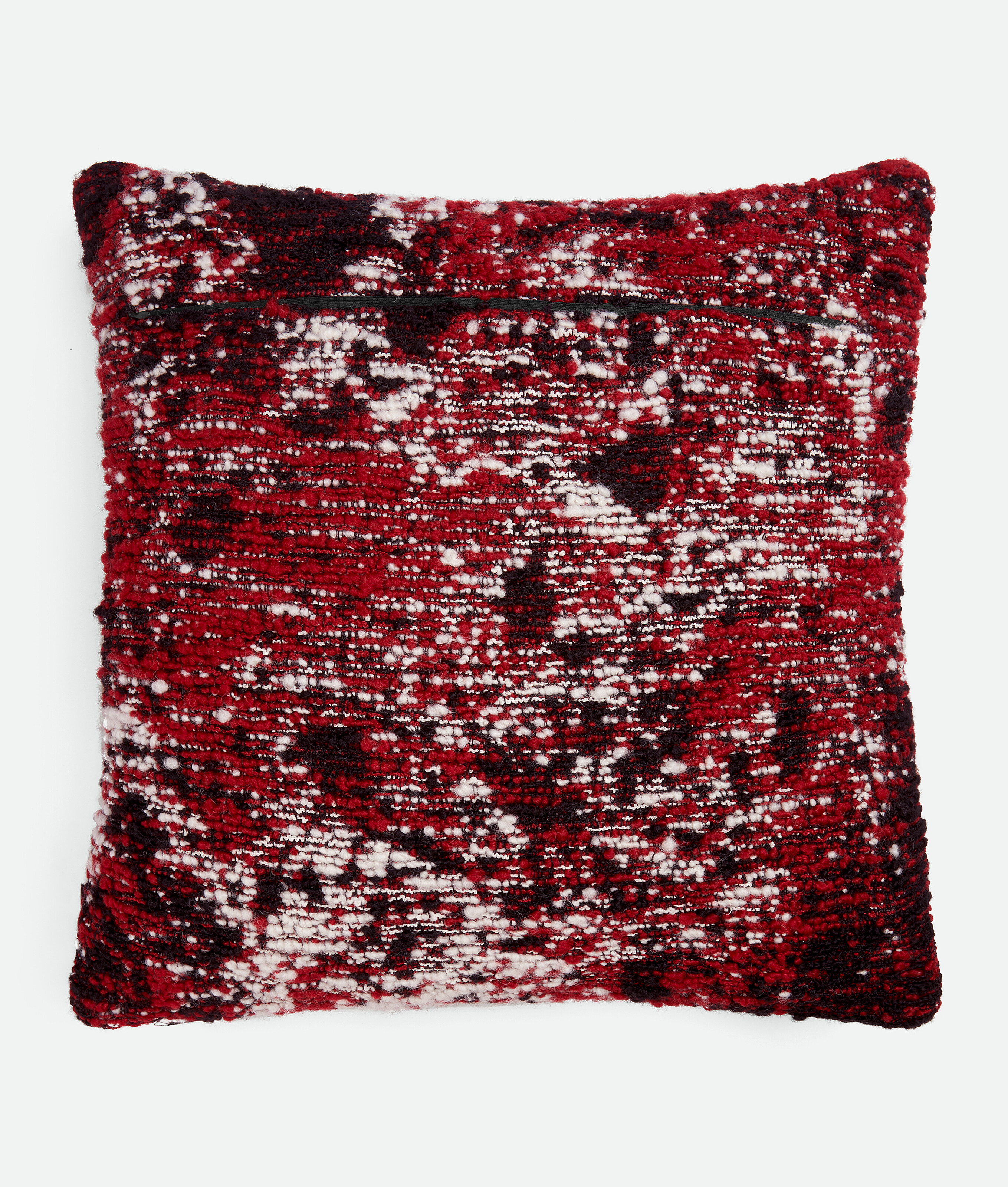 Bottega Veneta Volcanic Bouclè-kissen In Red/black/white