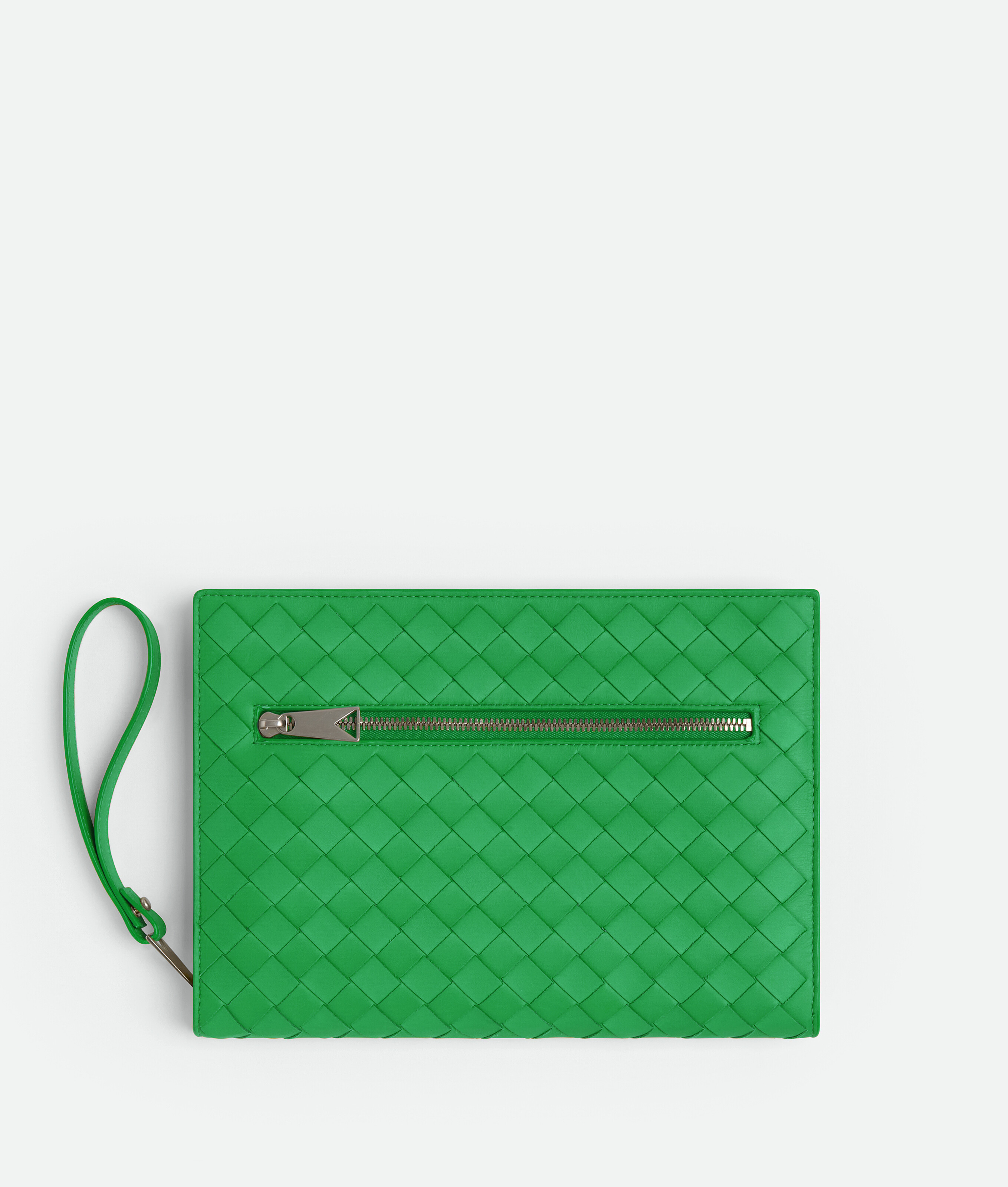 Bottega Veneta Porte-documents Intrecciato Petit Format In Green