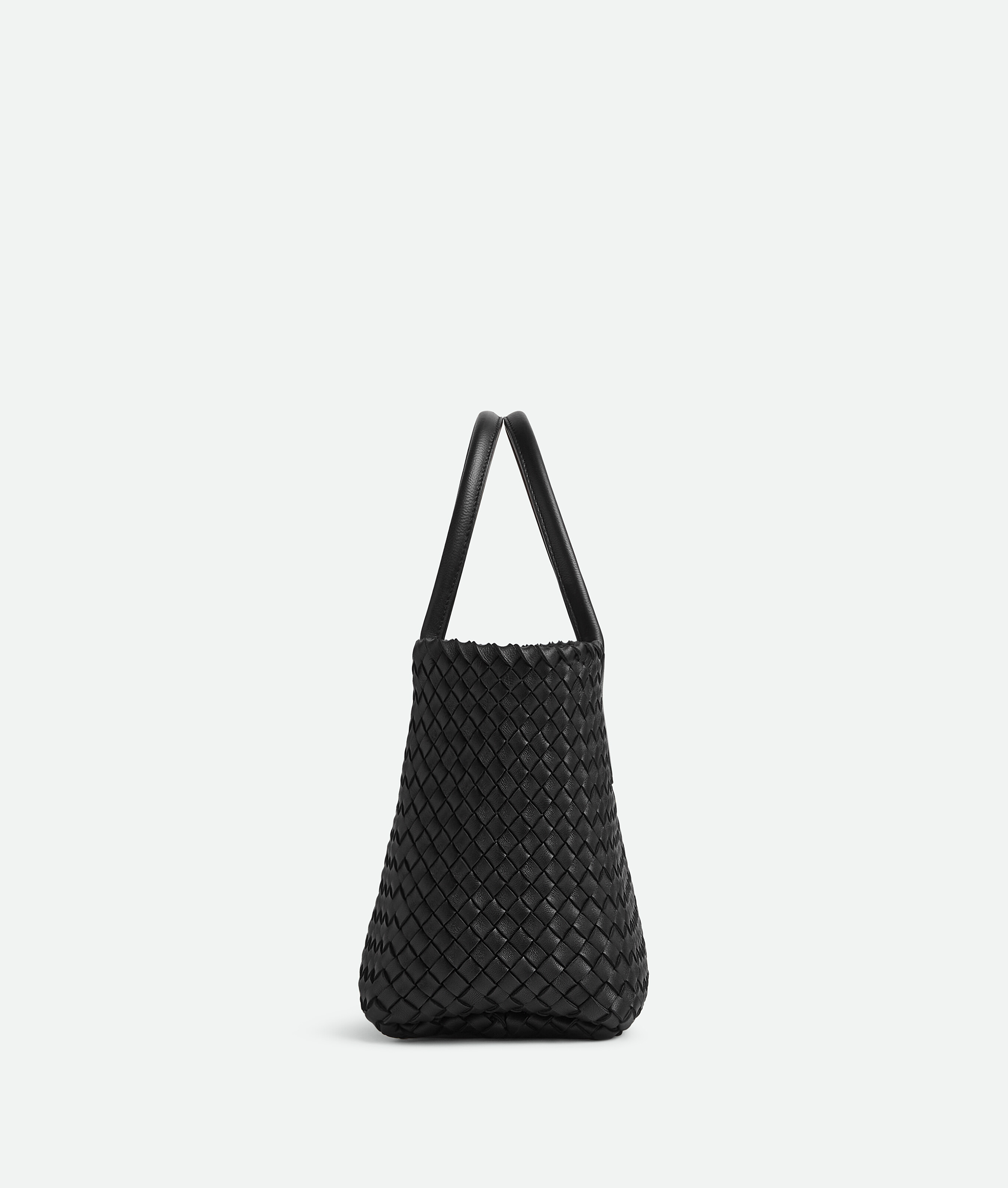 Shop Bottega Veneta Small Cabat In Black