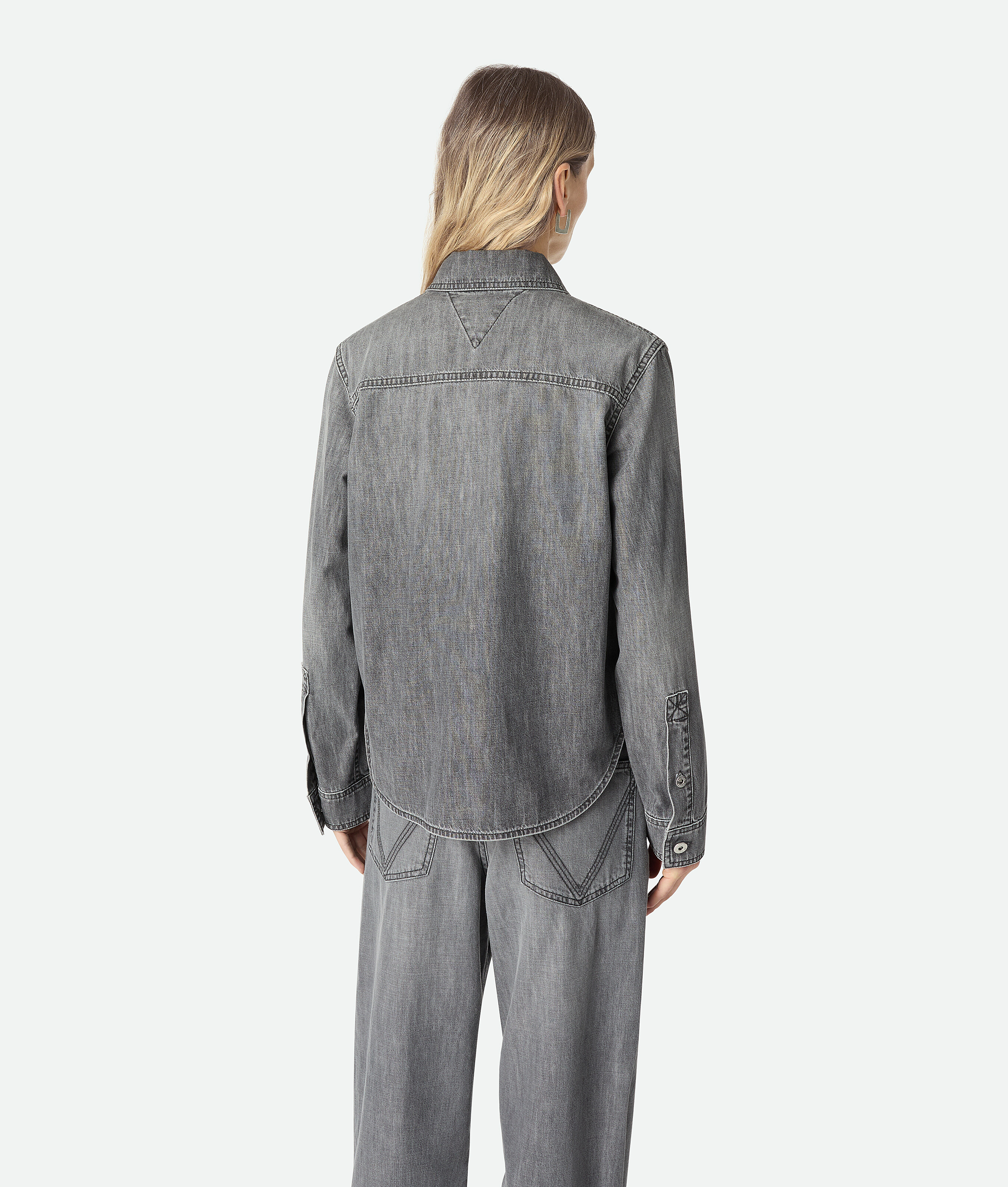 Bottega Veneta Schwarzes Jeanshemd
