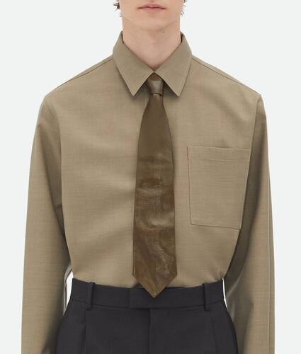 Shiny Leather Tie