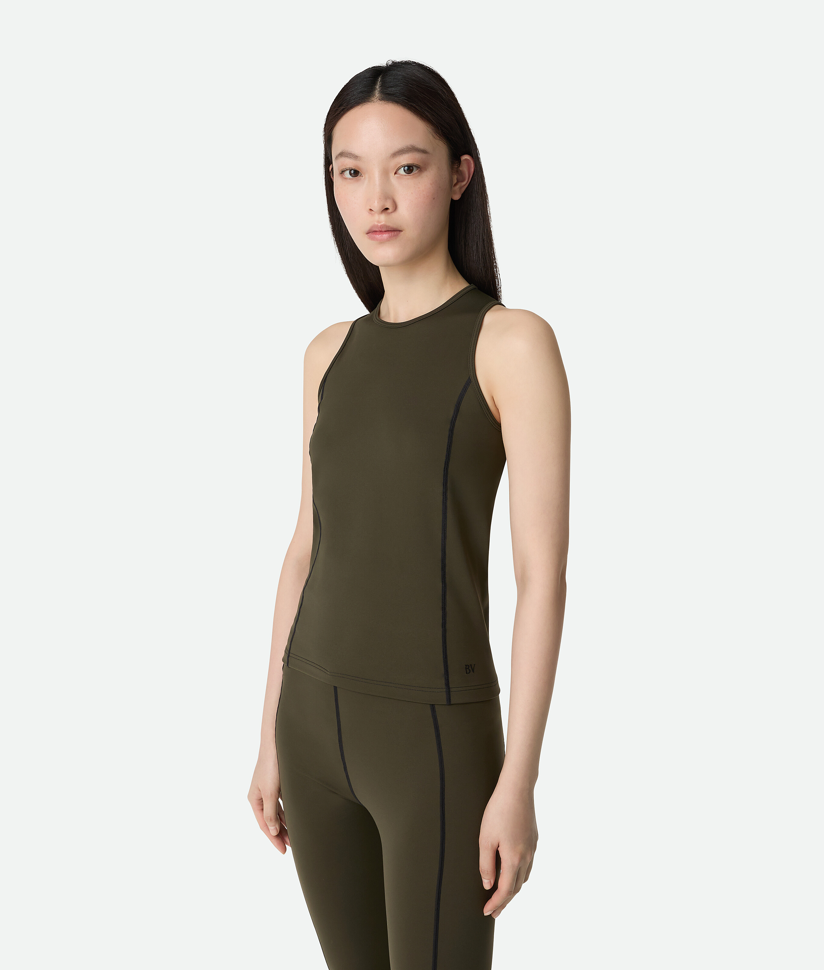 Women's Tech Jersey Tank Top in Rainforest Bottega Veneta Macao SAR China EN - Image 1