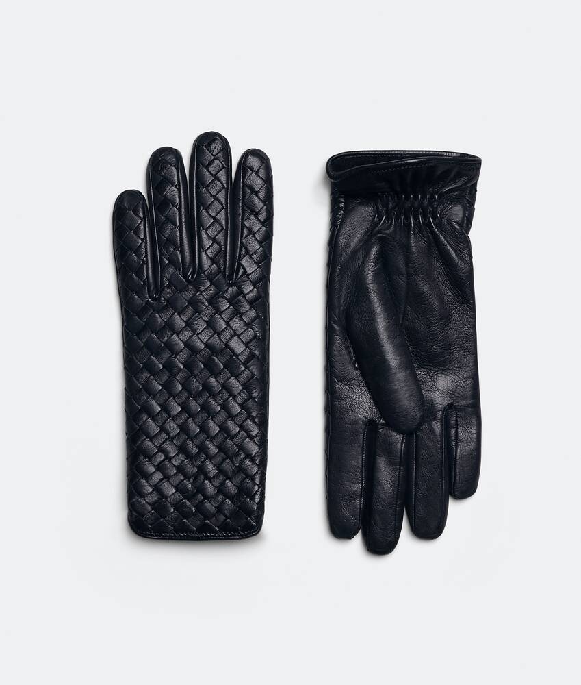 Ein größeres Bild des Produktes anzeigen 1 - Handschuhe Aus Intrecciato Leder