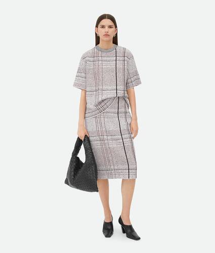 Notebook Cotton Viscose Jacquard Skirt