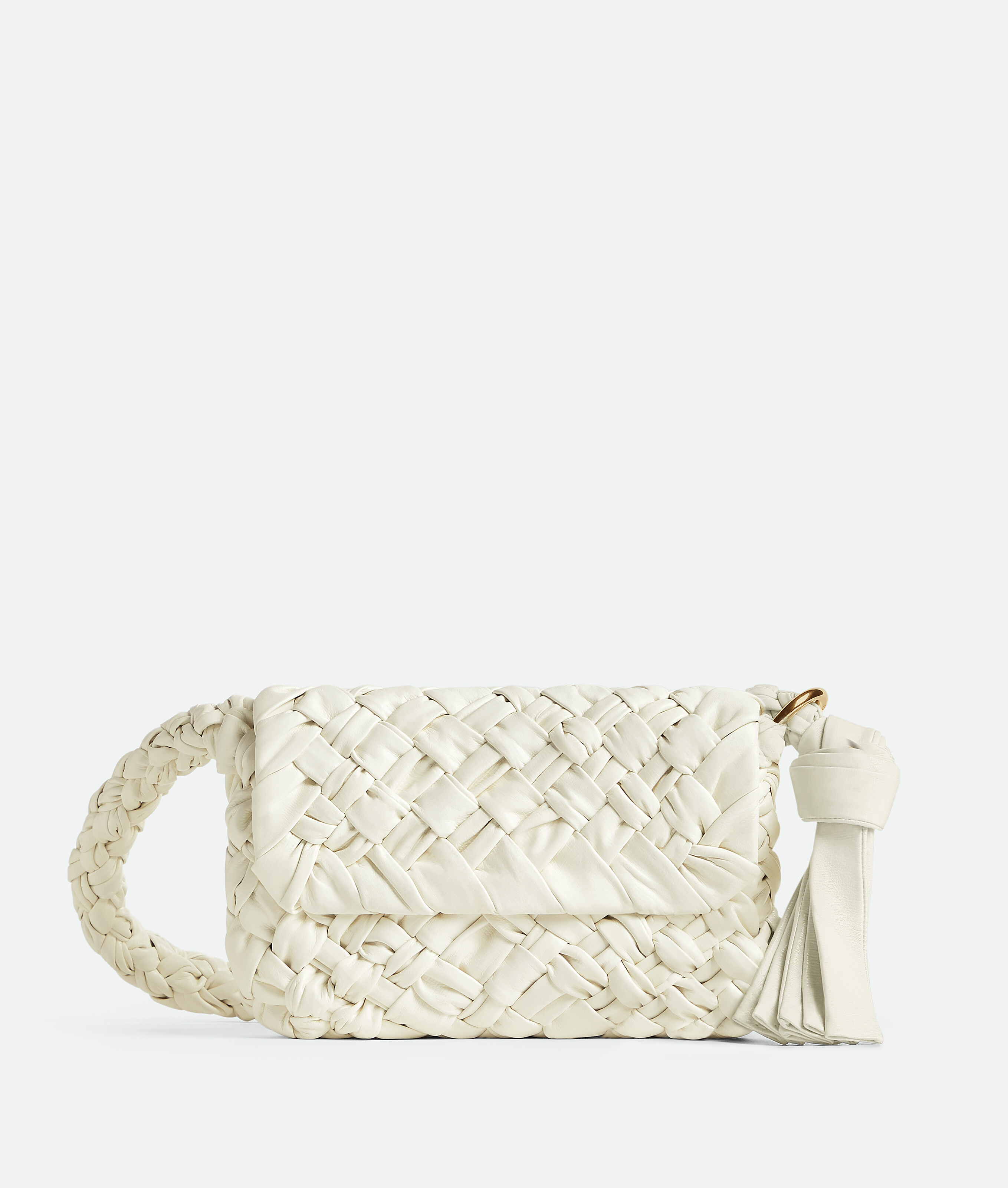 Bottega Veneta Small Citta Shoulder Bag In Bone