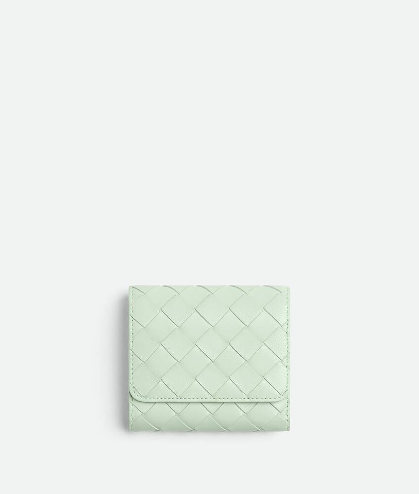 Ein größeres Bild des Produktes anzeigen 1 - Intrecciato  Tri-Fold Portemonnaie mit Origami-Münzfach