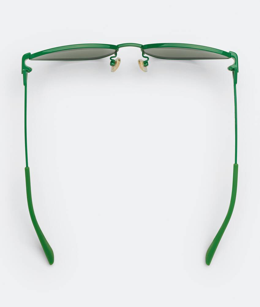 Bottega Veneta® Angle Acetate Cat Eye Sunglasses in Green. Shop online now.