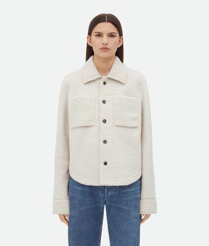 Veste en shearling mérinos