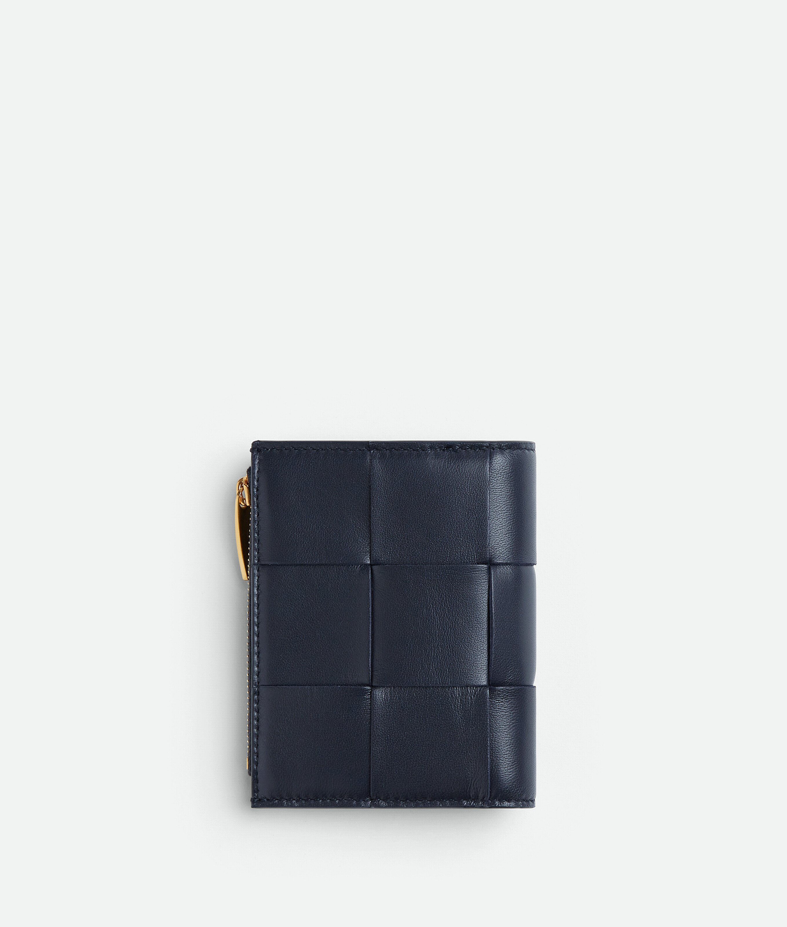 Shop Bottega Veneta Small Cassette Bi-fold Zip Wallet In Blue