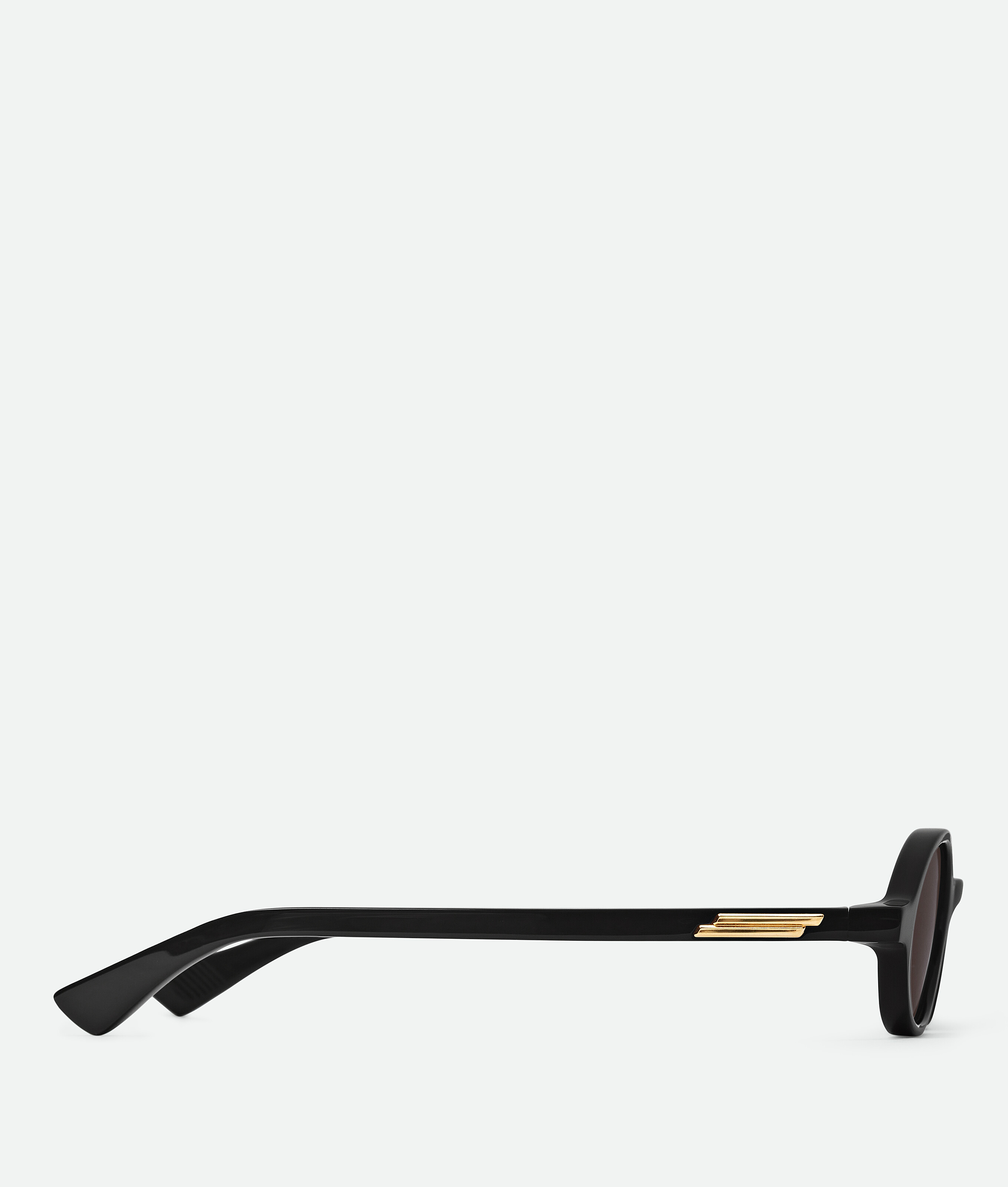 Bottega Veneta Bv1388s Linea Ribbon 001 Black Grey Sunglasses In Black