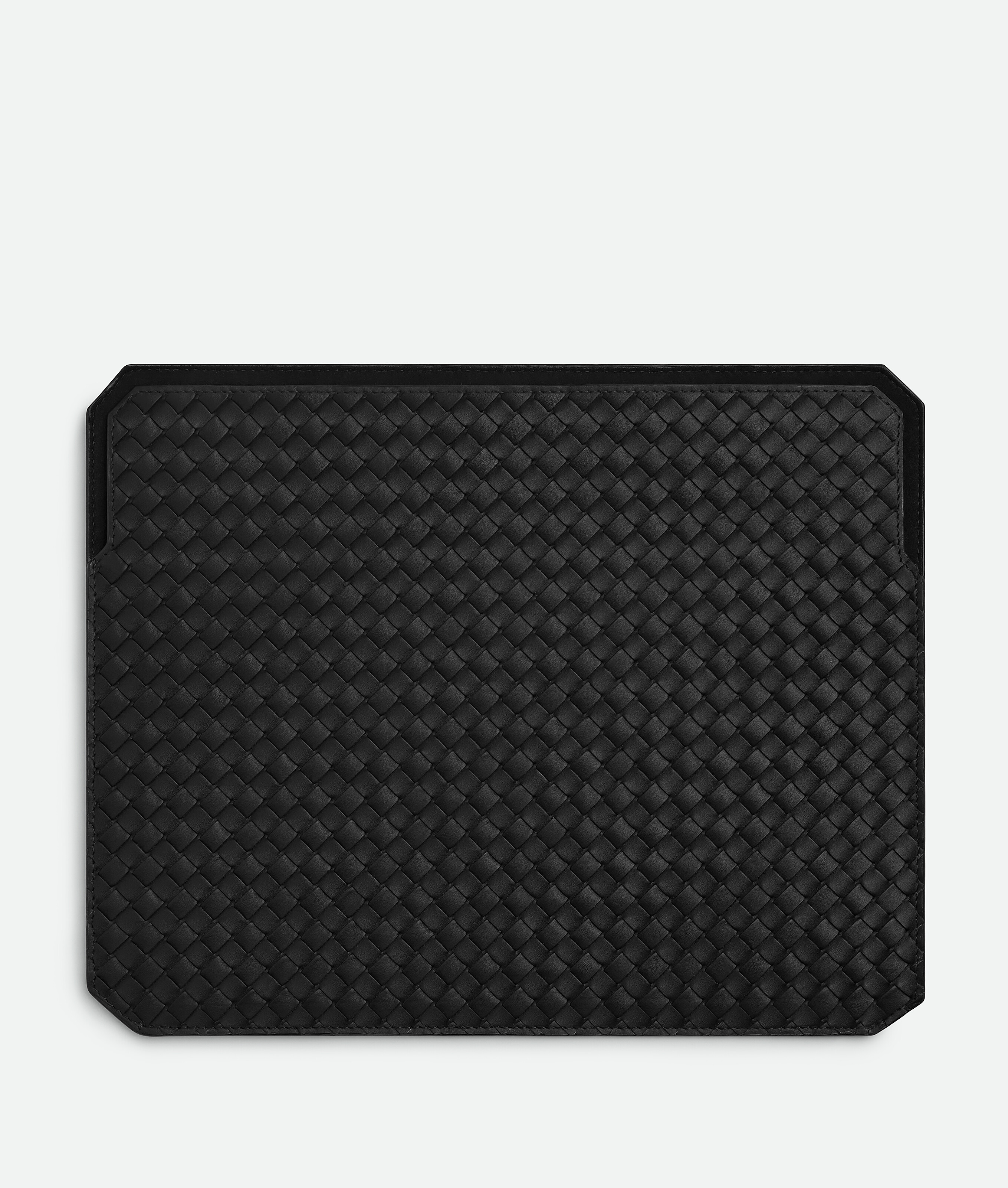 Bottega Veneta Intrecciato Piccolo Ipad Pro Case In Black