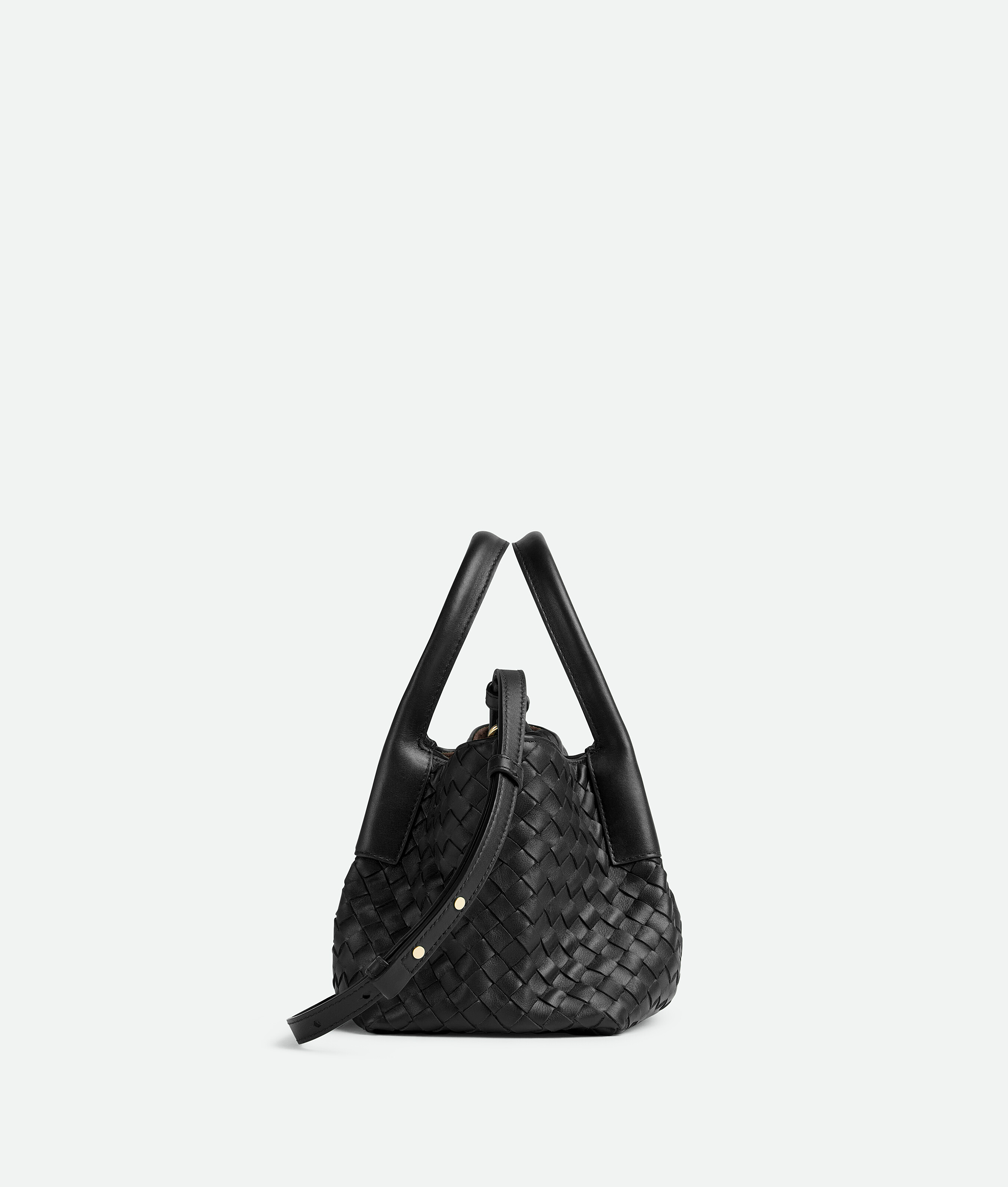 Bottega Veneta Small Pinacoteca In Black/fondant