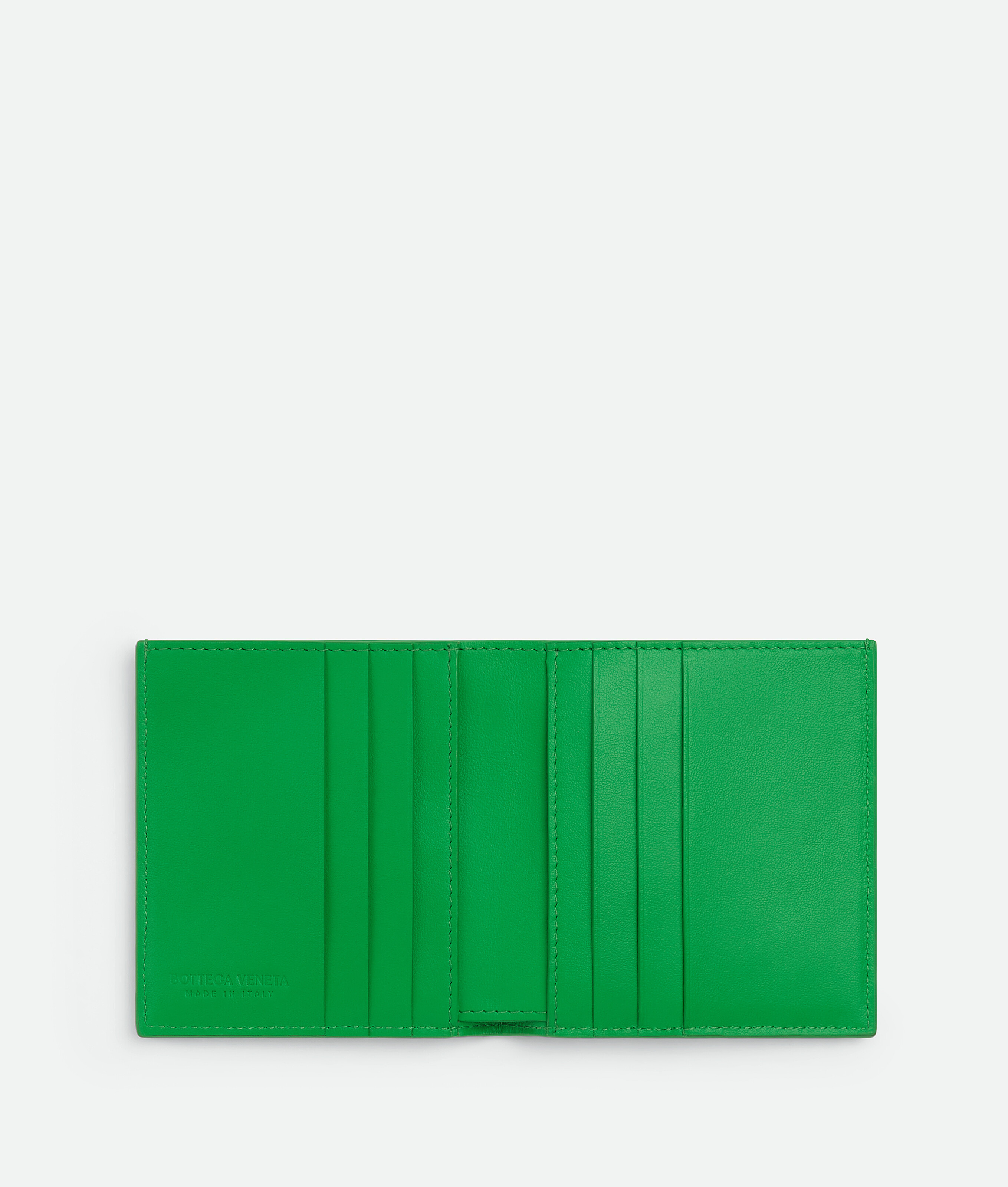 Bottega Veneta Schmales Cassette Bi-fold Portemonnaie In Green
