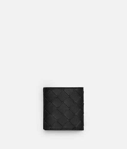 Bottega Veneta Intrecciato Leather Bifold Mens Wallet Red