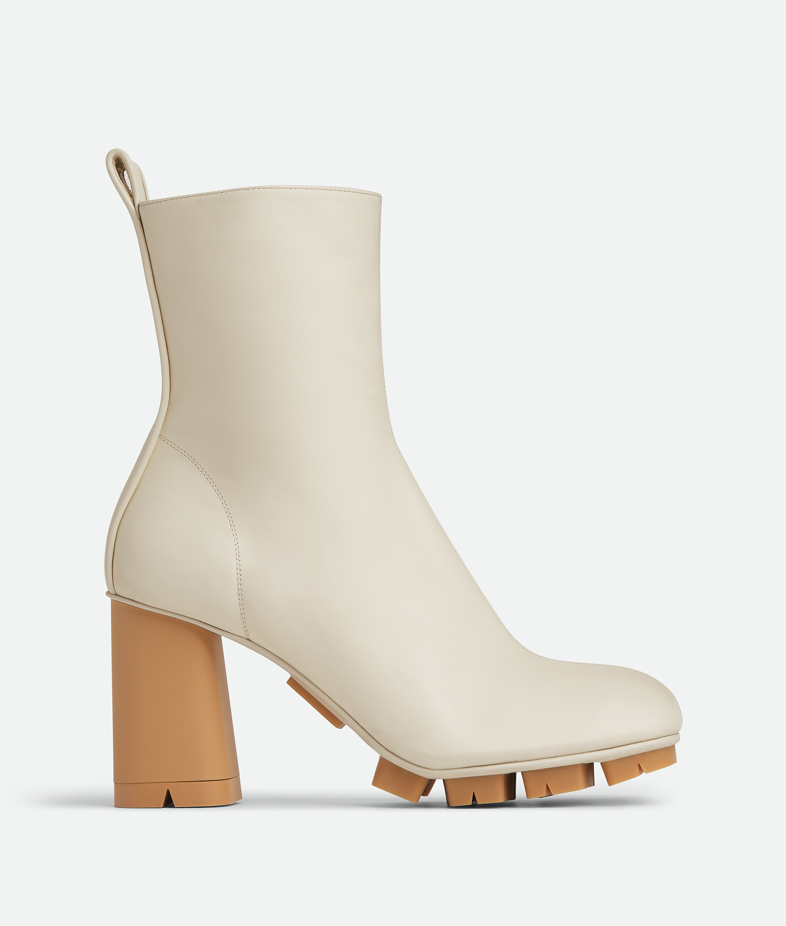 Shop Bottega Veneta Shore Ankle Boot In Sea Salt