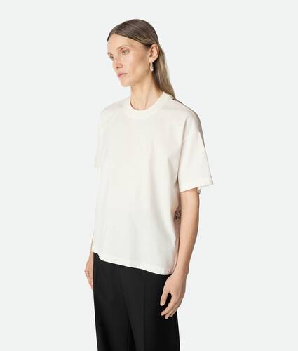 Cotton And Silk Printed T-Shirt
