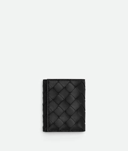 Intrecciato 15 Tri-Fold Zip Wallet