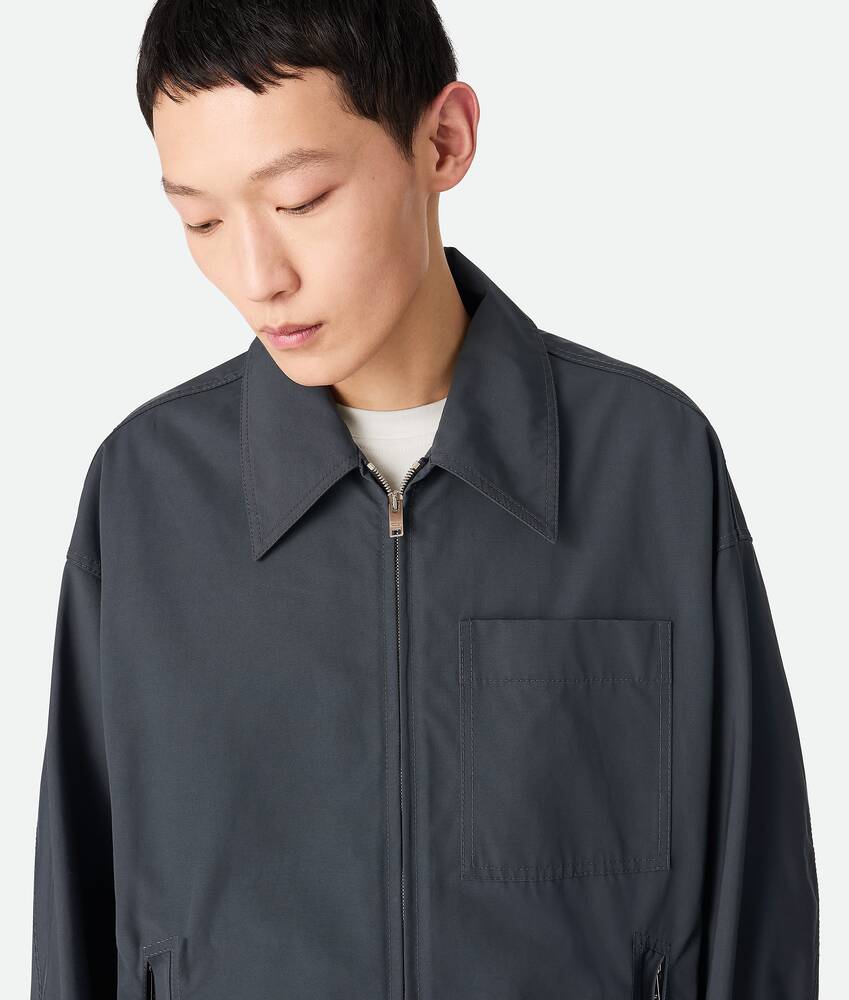 Display a large version of the product image 4 - Resinated Cotton Blouson