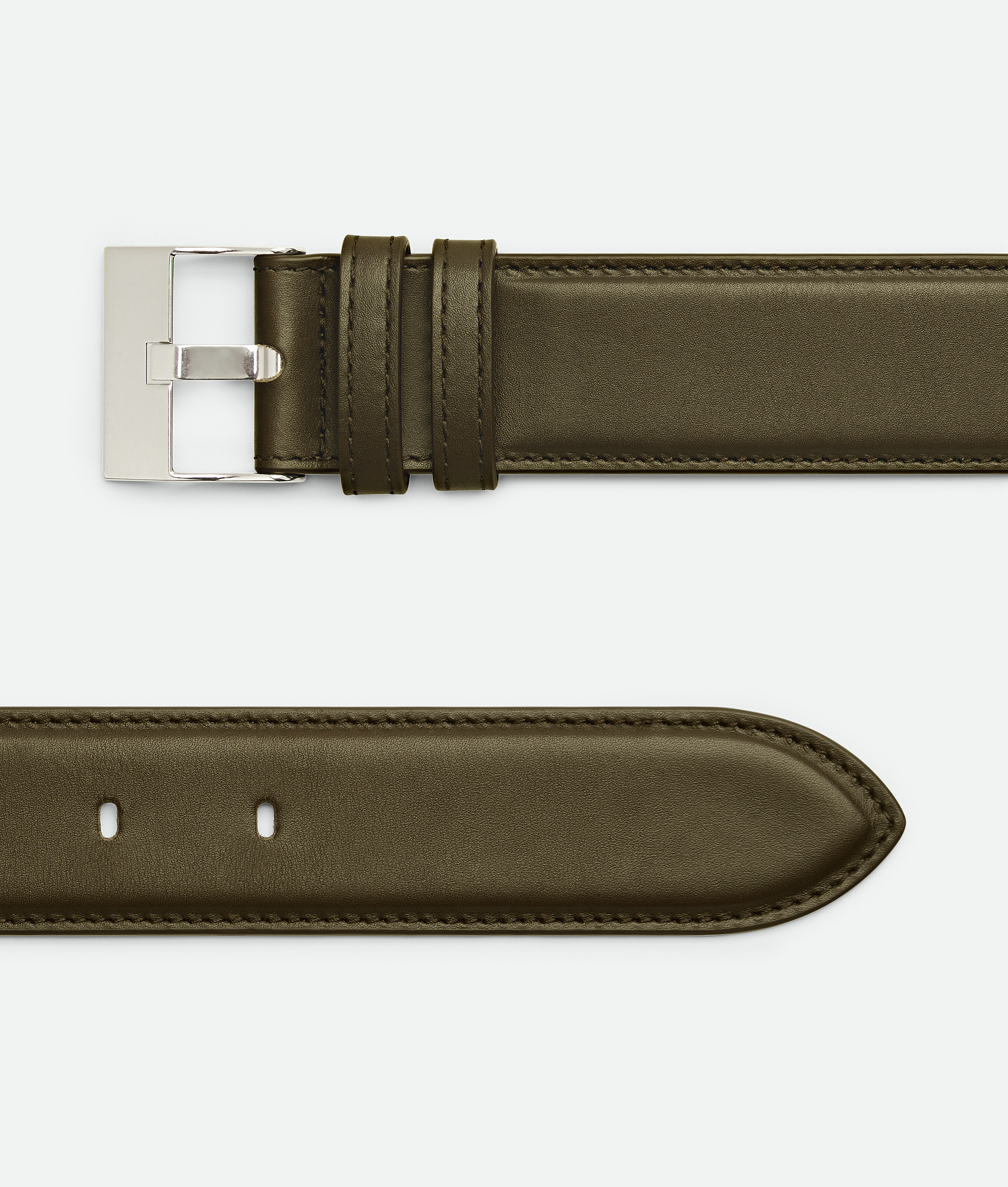 Shop Bottega Veneta Watch Belt In Mustard