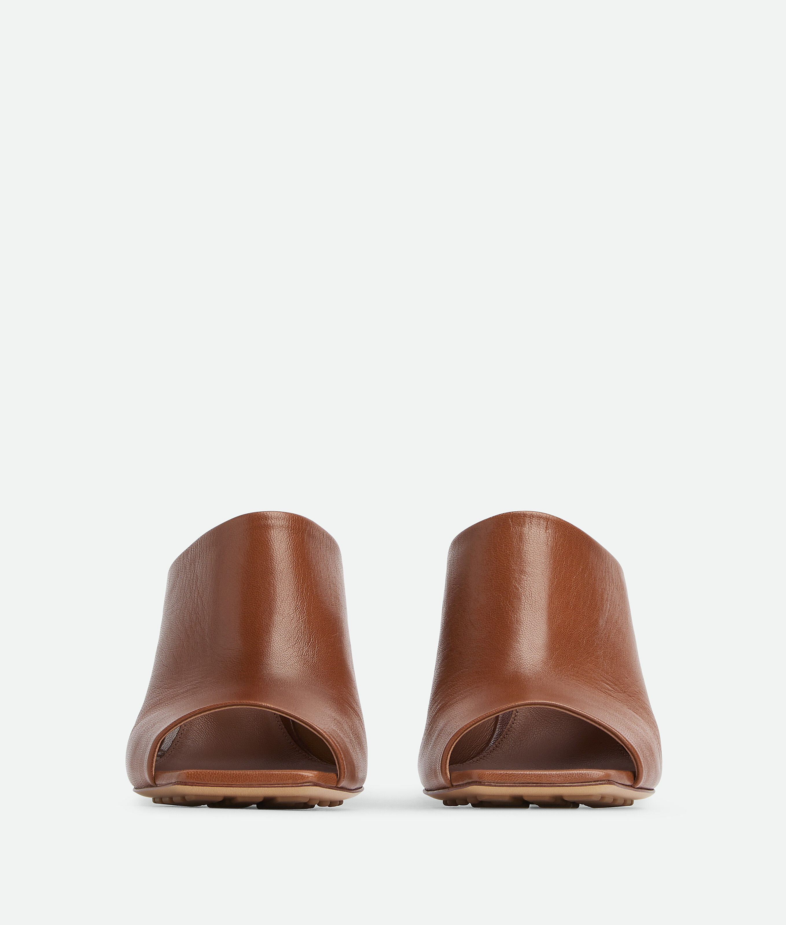 Bottega Veneta Grape Nappa Leather Knot Mules In Brown