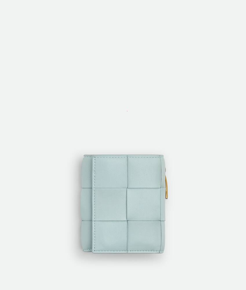 Bottega Veneta Cassette Bifold Wallet - Woman Wallets & Cardholders Blue One Size
