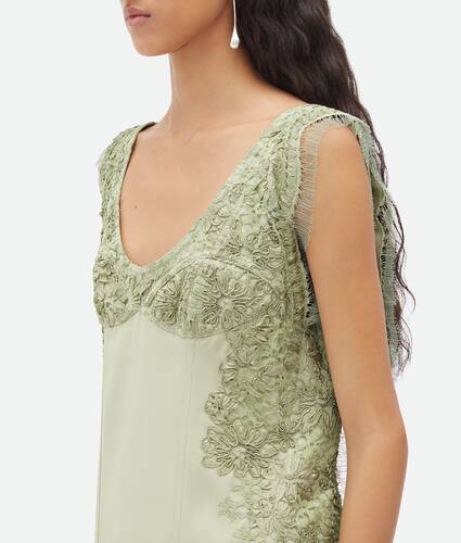 Viscose Top With Lace Embroidery