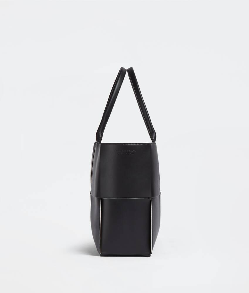 Black Medium Leather Tote