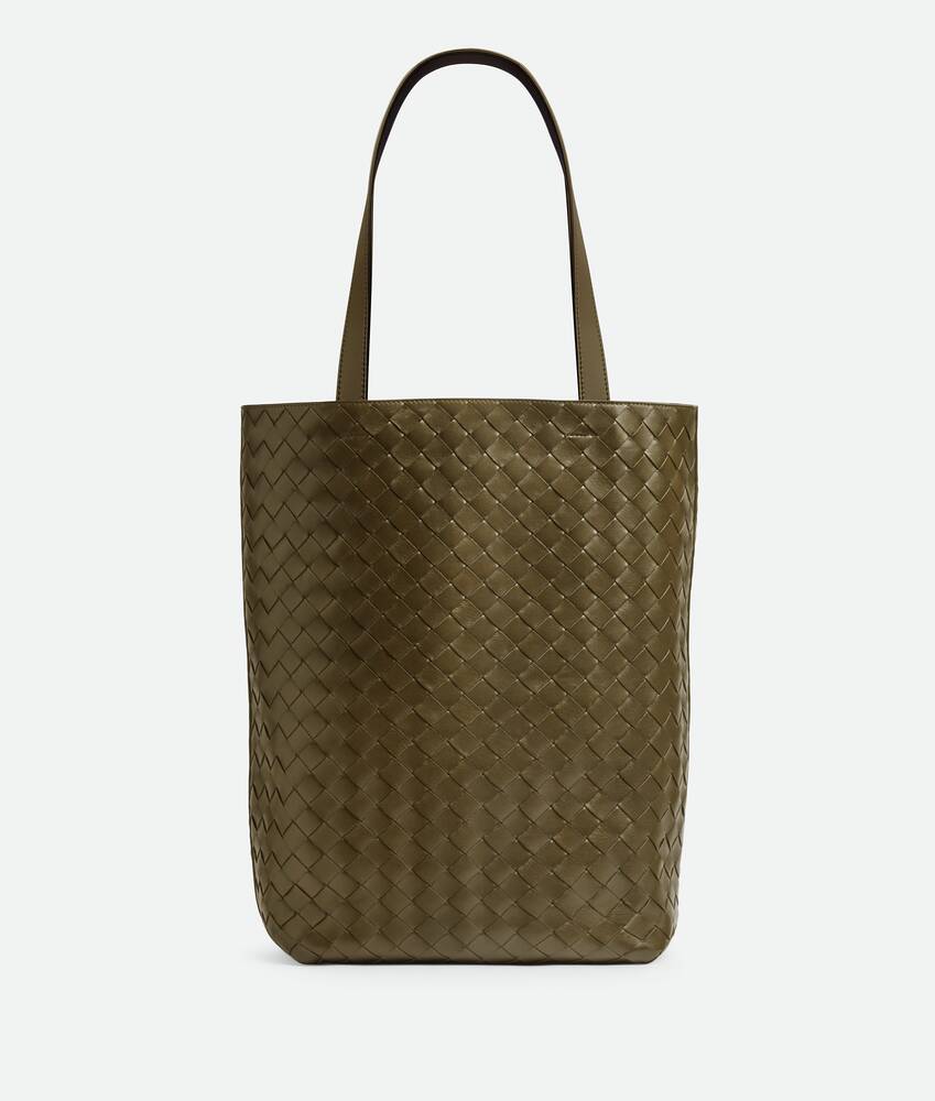 ☆美品☆BOTTEGA VENETA イントレチャート レザートートバッグ 茶ラムスキンダークブラウン付属品