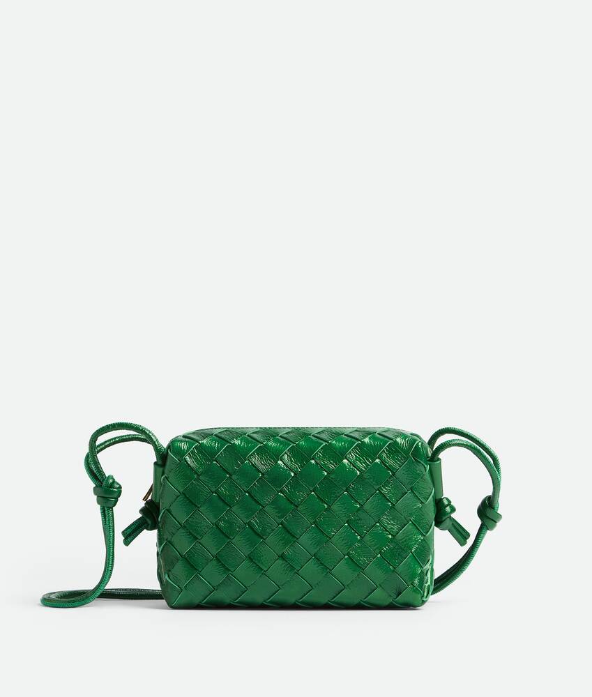 Bottega Veneta Mini Loop Cross Body Bag - Green for Women