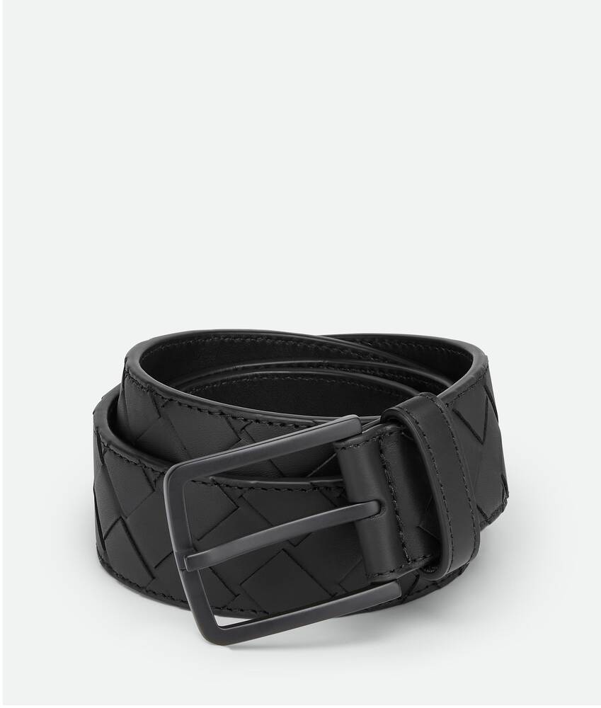 3.5cm Intrecciato Leather Belt