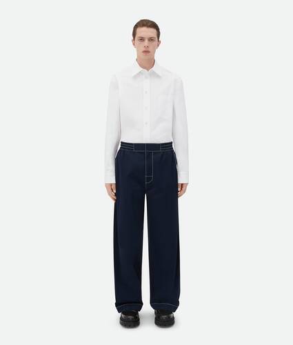 Mens LOUIS VUITTON Pants Trousers Wool Blue Size 44