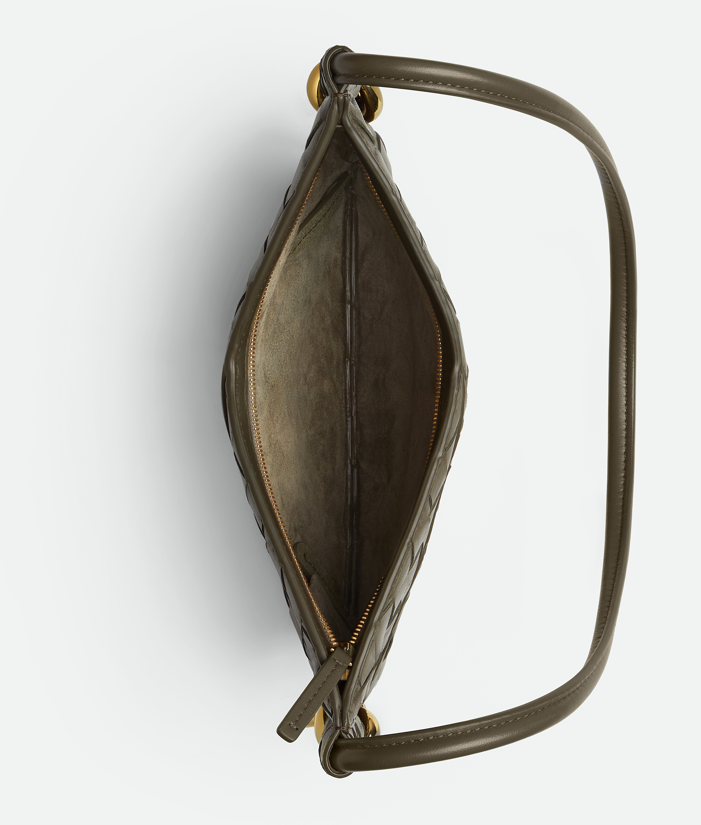 Bottega Veneta Mini Solstice Intrecciato Leather Hobo Bag