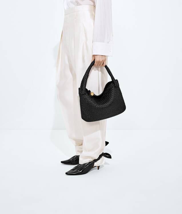 MINI TOSCA 20 IN BLACK CALFSKIN