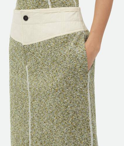 Textured Mouline Cotton Jersey Skirt