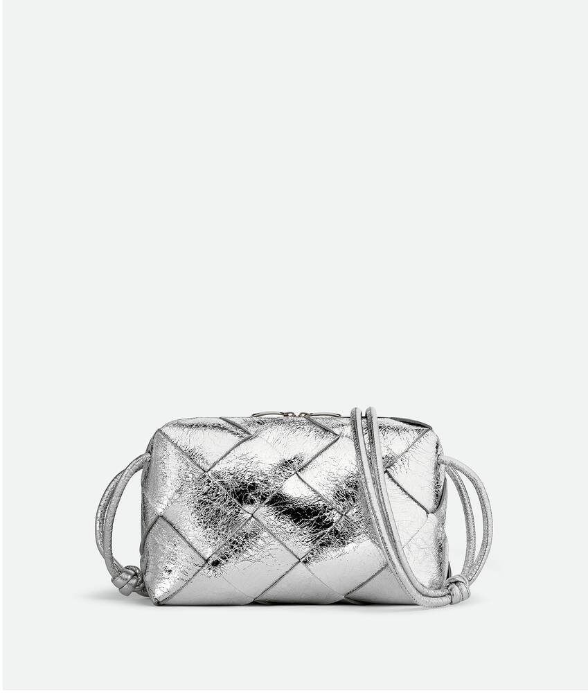 Bottega Veneta Women'S Mini Cassette Bag (Bon Bon/Silver)