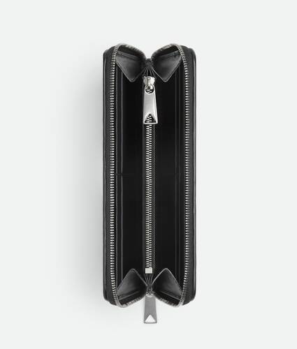 Zip-Around Long Wallet - Black