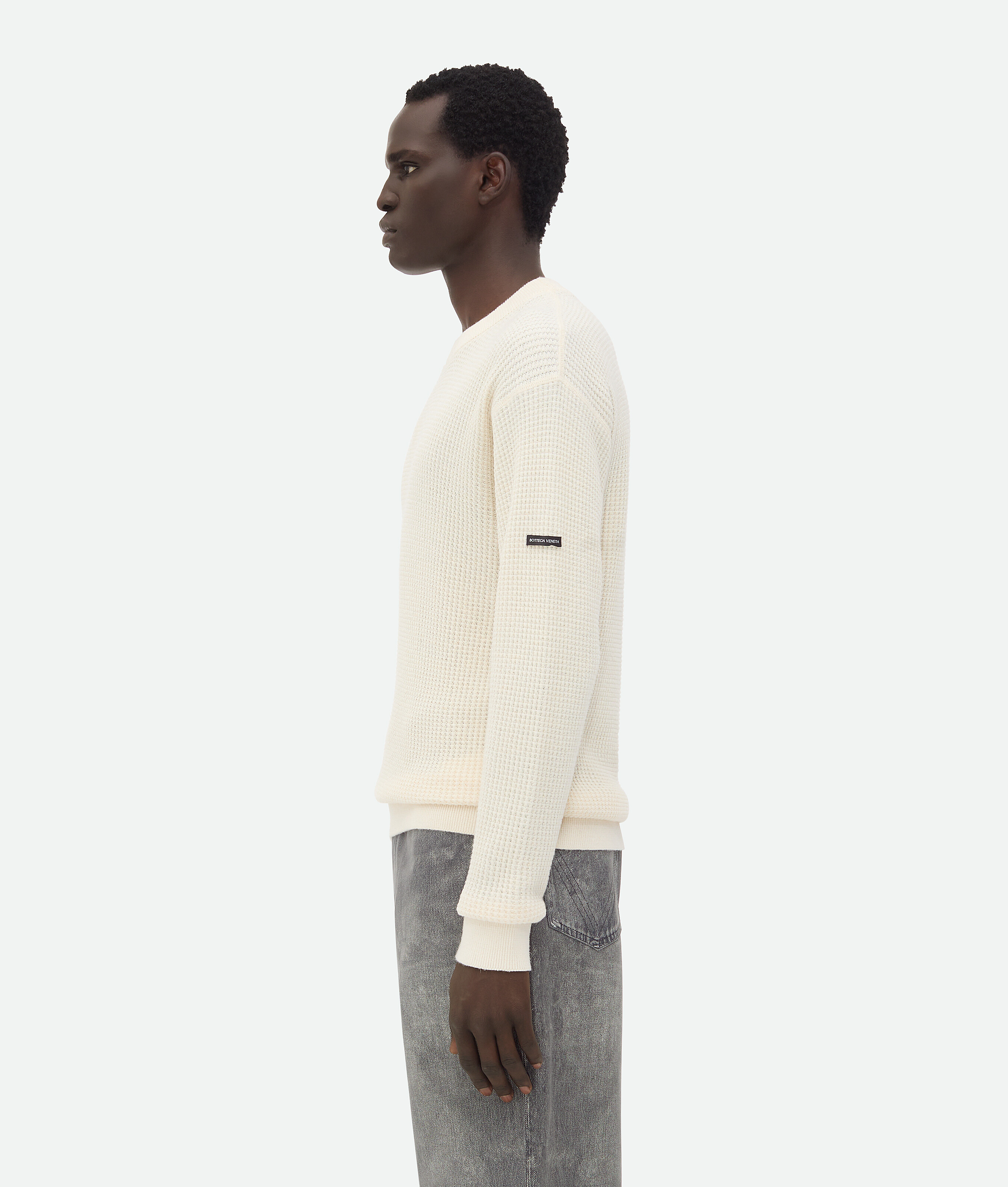 Bottega Veneta Baumwollpullover In Dove/chalk