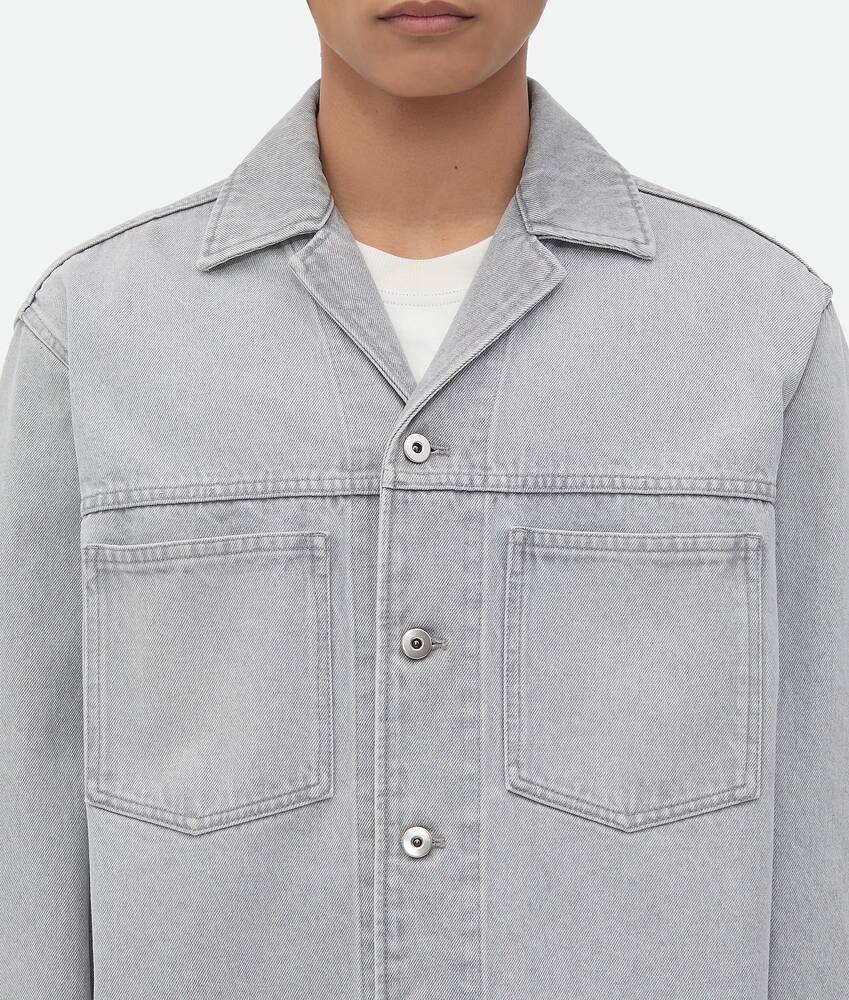 Display a large version of the product image 5 - Light Grey Washed Denim Shirt