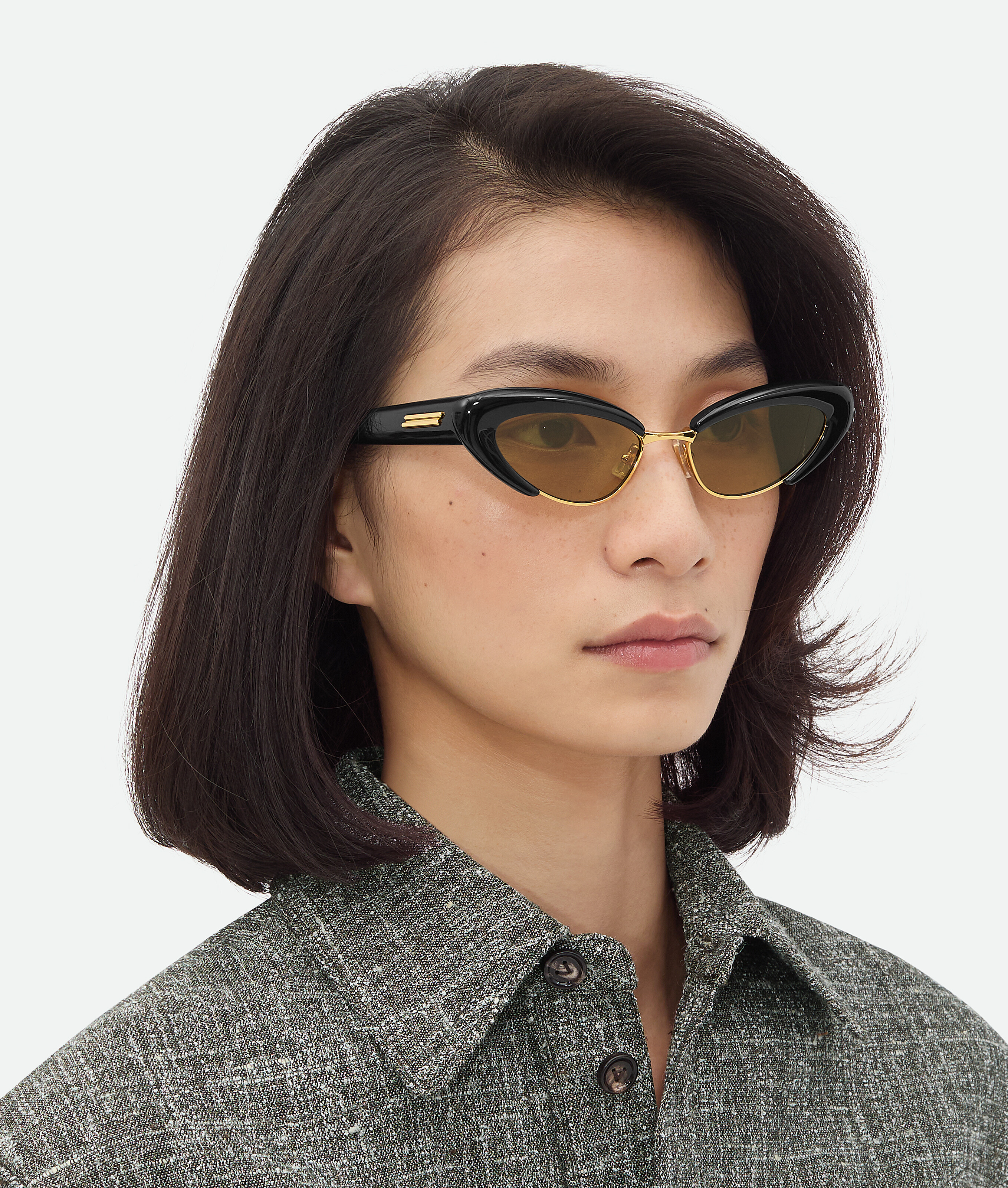 BOTTEGA VENETA ANGLE CAT EYE SUNGLASSES