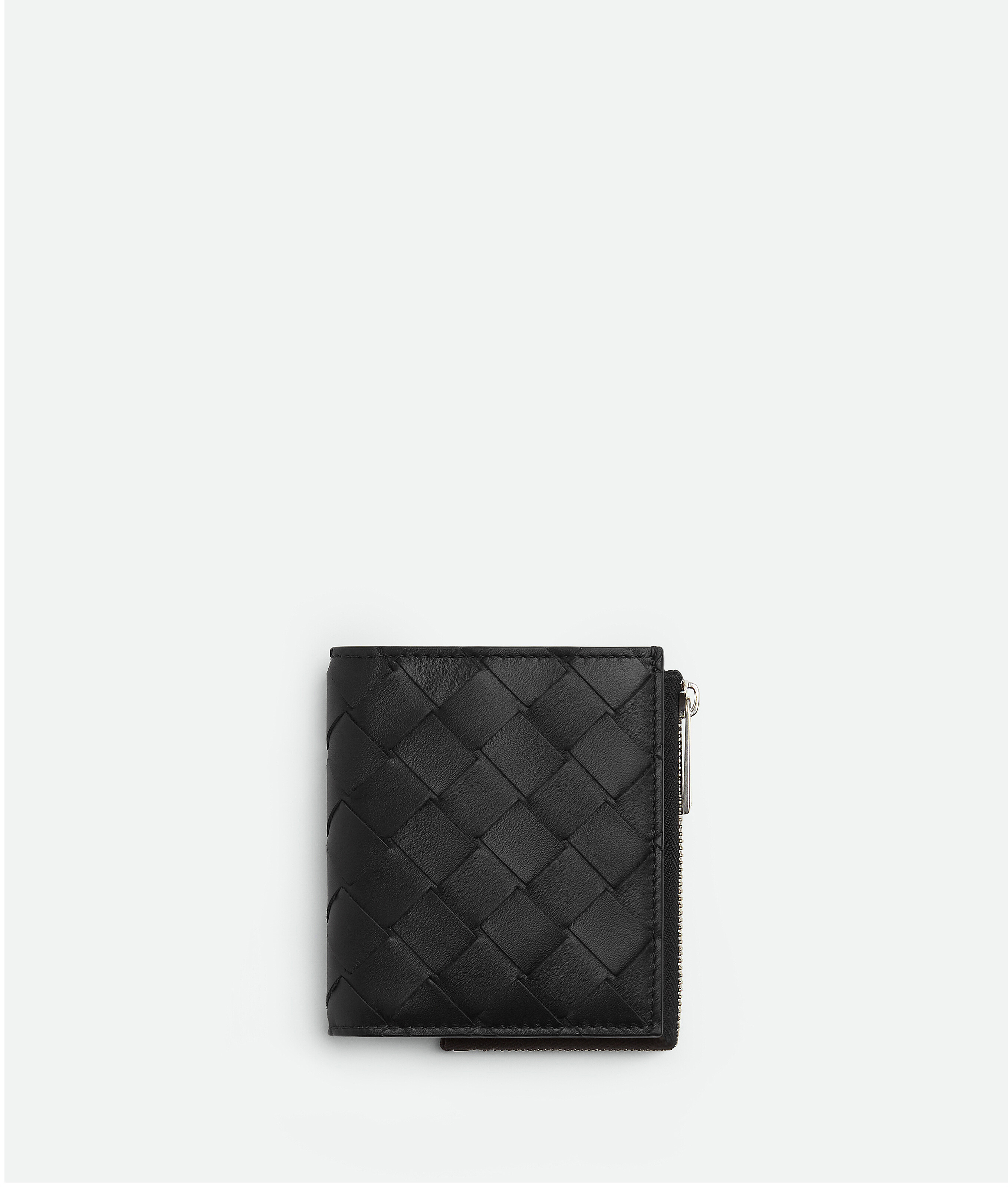 Bottega Veneta Intrecciato Bi-fold Portemonnaie Mit Reißverschluss - Black - Herren -