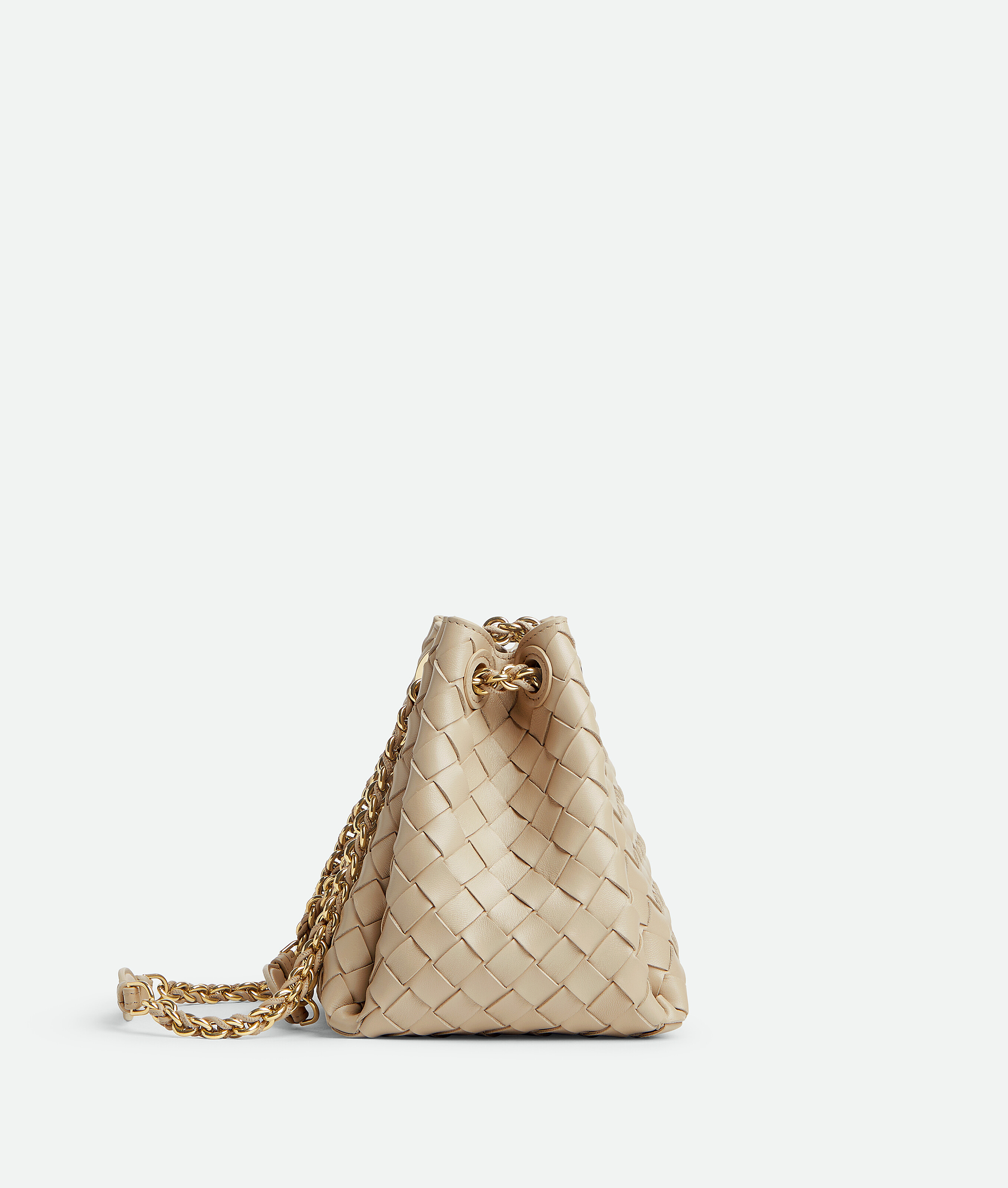 Bottega Veneta Kleine Parachute Chain In Ecru