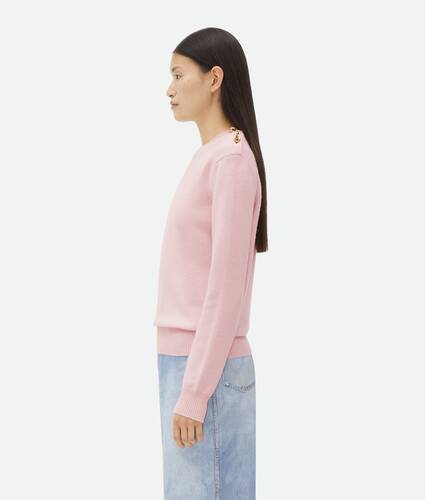 Cashmere Sweater With Knot Buttons