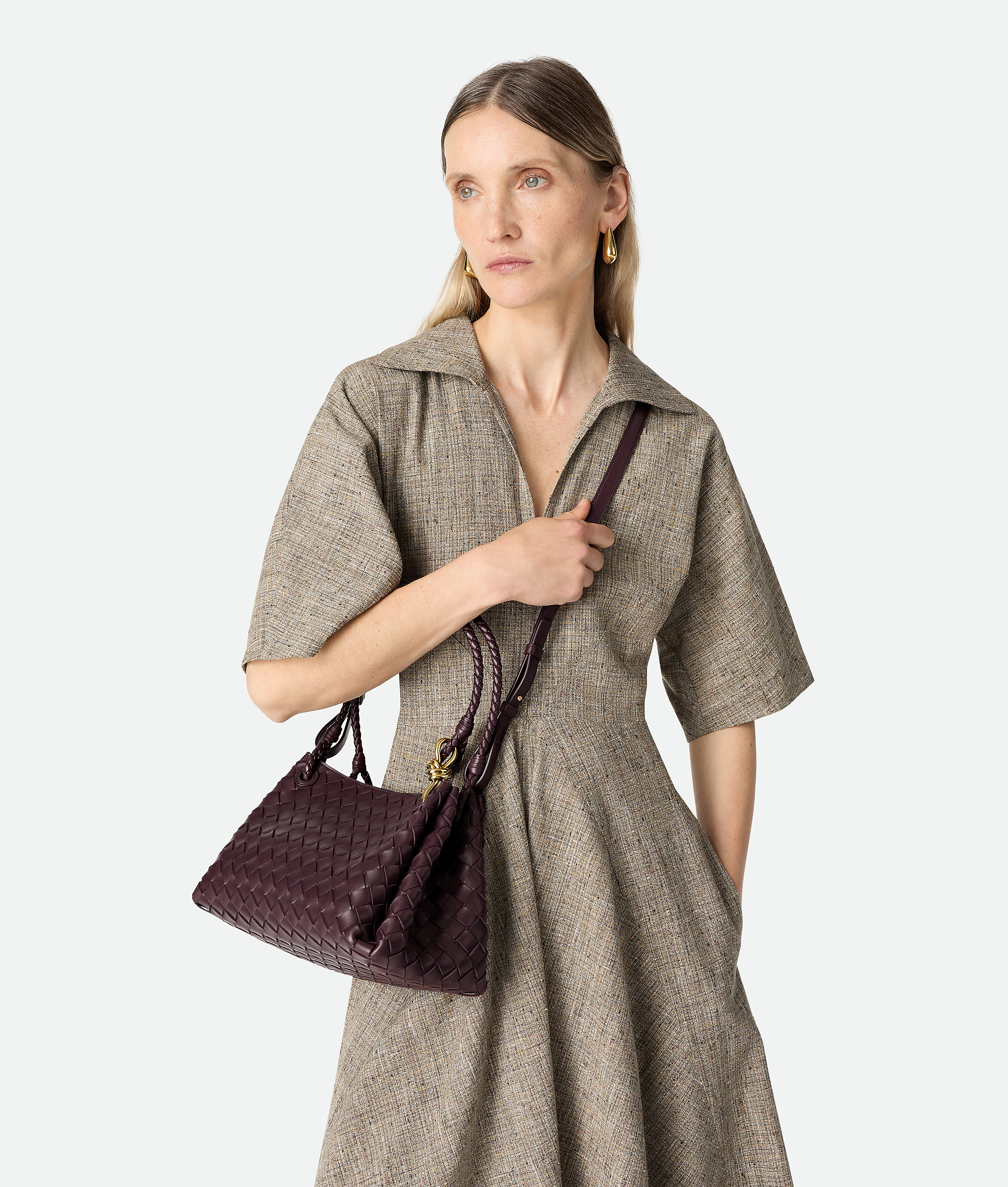 Bottega Veneta Leather Parachute Shoulder Bag