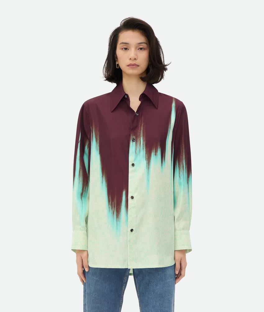 Display a large version of the product image 4 - Viscose Degrade Petal Print Shirt