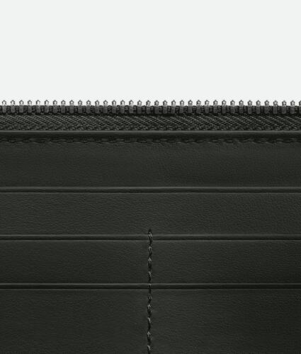Intrecciato Diagonal Zip Around Wallet
