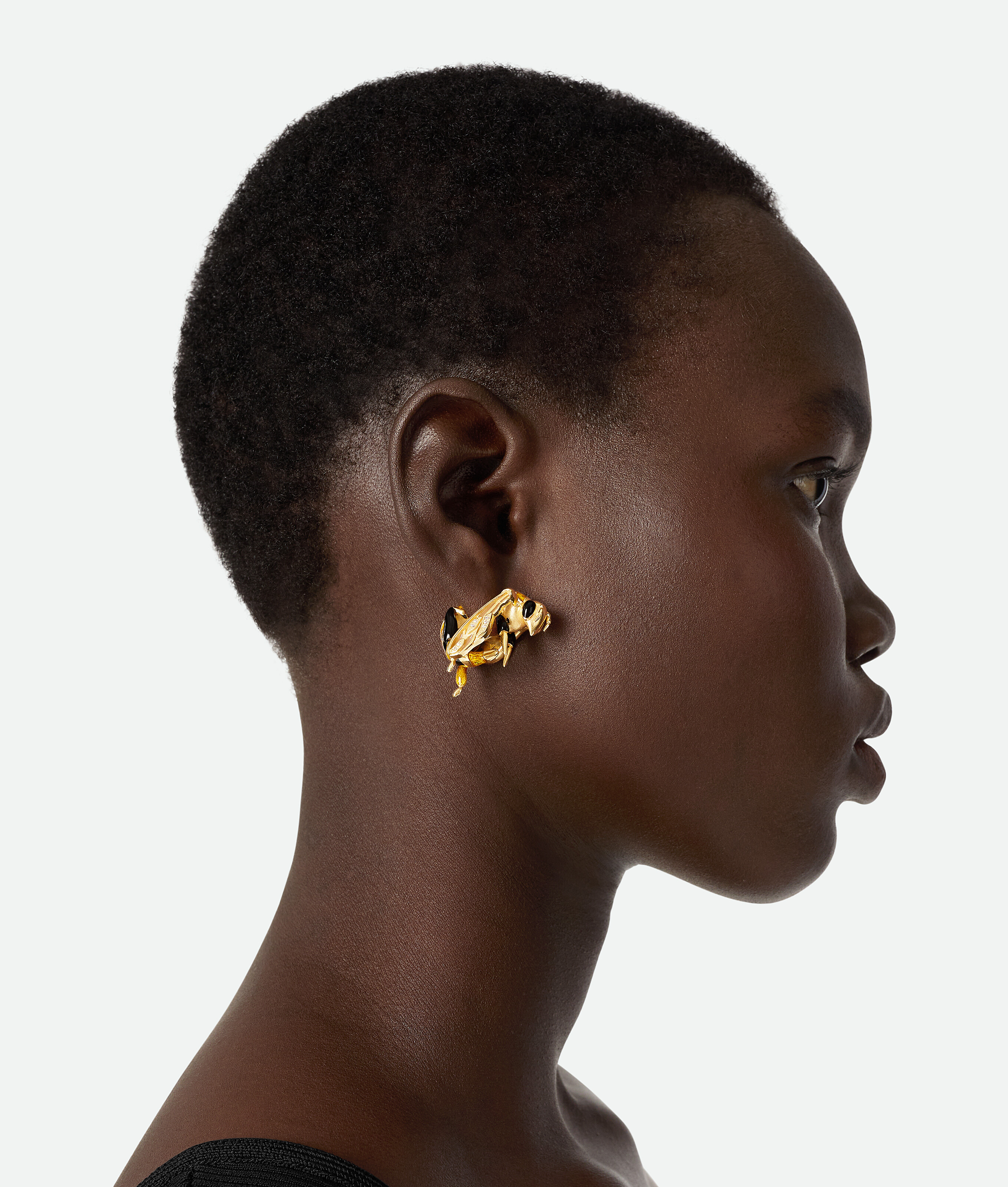 Bottega Veneta Ape Earrings - White/gold Caramel - Woman