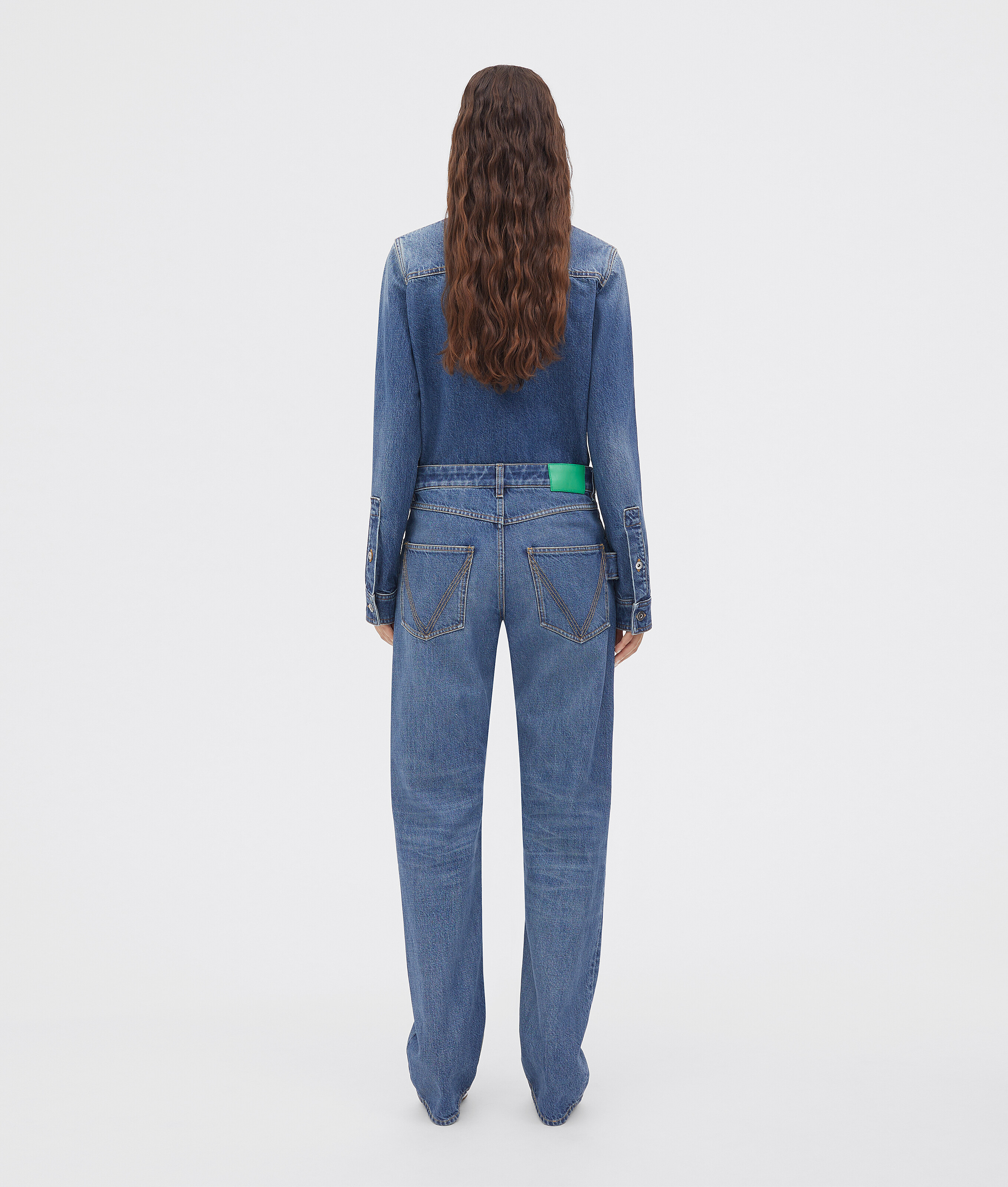 Bottega Veneta Gerade Geschnittene Jeans Aus Original-denim Mit Mittelstarker Waschung In Blue