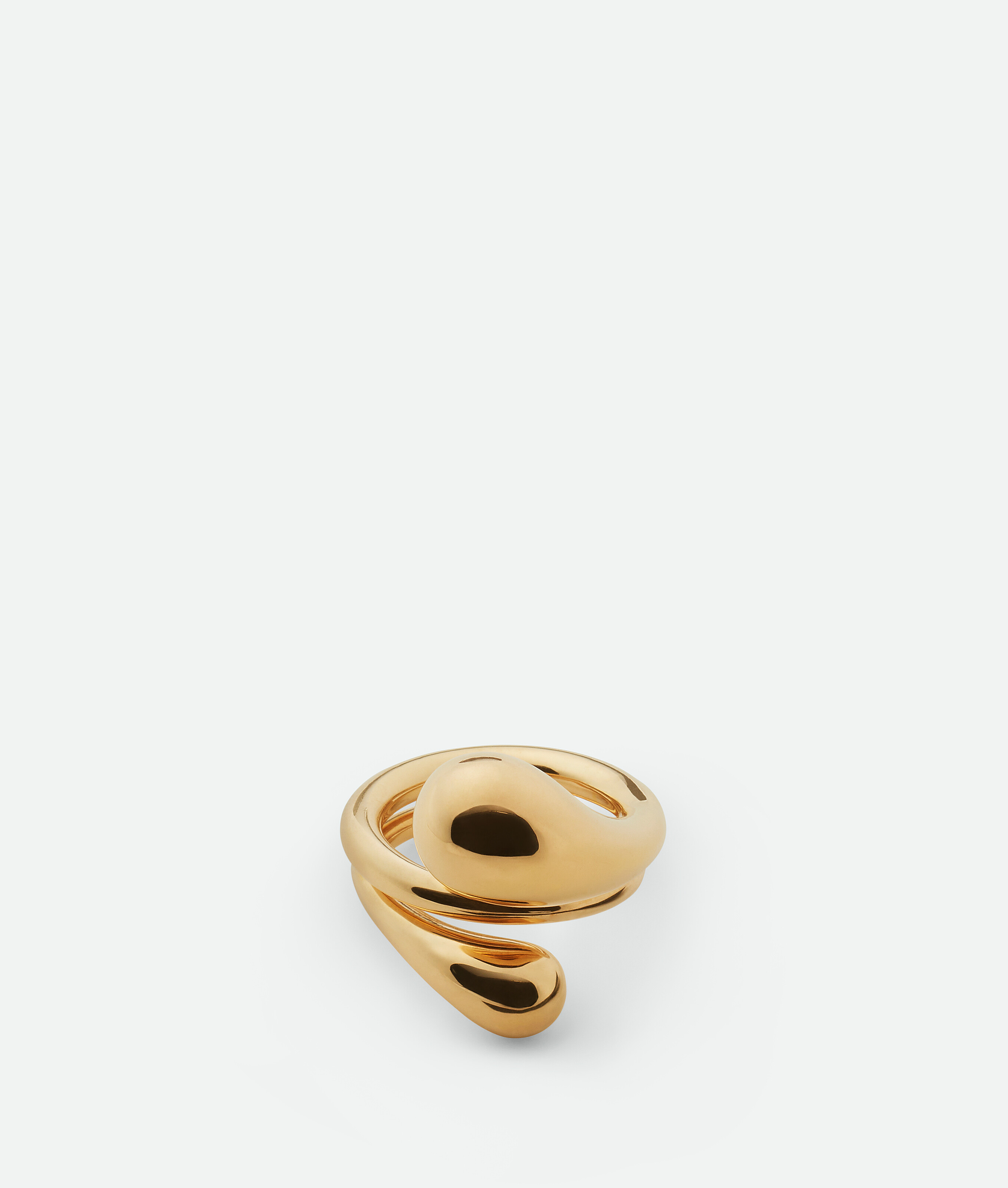 Bottega Veneta Drop Ring In Yellow Gold