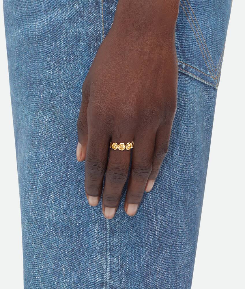 Bottega Veneta® Women's Intreccio Key Ring in Gold. Shop online now.